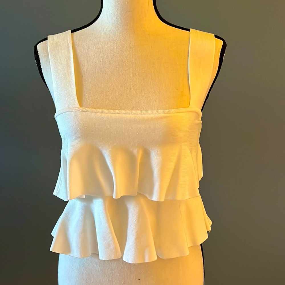 Zara white top